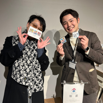 左:筆者KON 右:トミナガさん